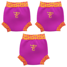 Splash About Happy Nappy 游泳尿布褲 粉色, M(6~11kg), 3件