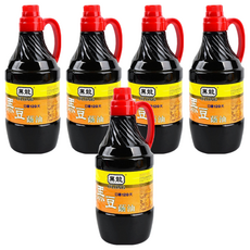 黑龍 黑豆蔭油, 日曝120天, 1.56L, 5瓶