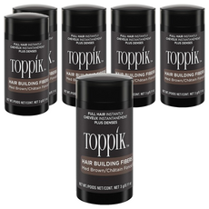 TOppiK 增髮纖維 3g, 淺棕色 MED BROWN, 6瓶