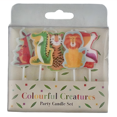 Rex LONDON 造型生日蠟燭 5個, 動物園, 1盒