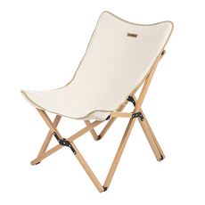 Naturehike 挪客 暮越 戶外便攜質感實木折疊椅 釣魚 休閒 附收納袋 展開43.5~44 x 50 x 68cm 收納85 x 18cm 3.24kg, 1組, 原木色