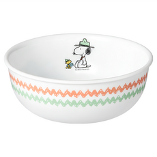 Corelle Brands 康寧餐具 韓式湯碗 437ml, SNOOPY 露營趣 白色, 1個