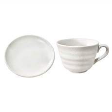 JUST HOME 星隱咖啡杯碟組 陶瓷咖啡杯, 星隱 白色, 1組