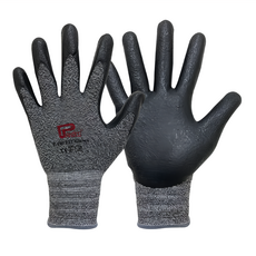 PANRICO 百利世 Nitex 加厚型止滑耐磨工作手套, XXL, 黑灰色, 1雙