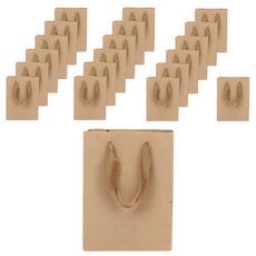 葉子小舖 牛皮手提袋 豎款 (12 x 5.7 x 16cm) 手提禮品袋, 20個