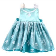 女童款防水防髒圍兜衣 公主禮服