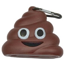 ROYALLIN 蘿林嚴選 寵物拾便袋收納包 附垃圾袋 尺寸8*9.5cm, 1組, 棕色, 5捲