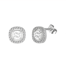 耀眼美人 不鏽鋼醫療鋼水滴梨型鑽耳環, 過爐款