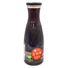 Juver 茱兒 紅葡萄汁, 原汁含有率58%, 850ml, 1瓶