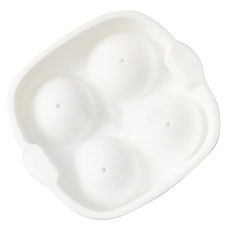 SiliPot 頂級白金矽膠製冰盒 4球 白色, 149 x 135 x 59mm, 1個