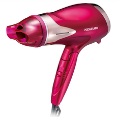 KOIZUMI 小泉成器 負離子極滋潤毛麟修護吹風機 2.0m³/分 大風量速乾 1500W, KHD-G120-PE, 桃紅, 1個
