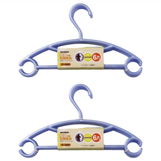KEYWAY 聯府 安可兒童衣架 32.1 x 0.6 x 19cm 6個, 紫色, 2組