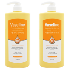Vaseline 凡士林 24小時高保濕雙倍滋潤大容量身體乳, 1L, 2瓶