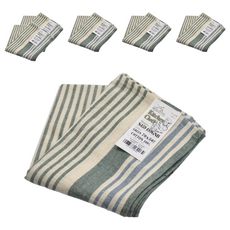 DULTON 100%印度綿 家事布 擦拭巾 綠色 + 藍色, 1條, 6條