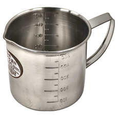 紅豹 304量杯, 不鏽鋼原色, 500ml, 1個