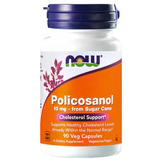 now 健而婷 甘蔗蠟萃取膠囊食品 10 mg 素食膠囊 病後補養, 90顆, 1罐