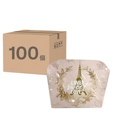 烘烤巧方 50 x 50 x 50mm 浪漫, 100個, 1組