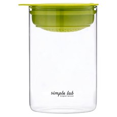 simple lab 果凍冷泡茶壺, 高硼硅玻璃, 食用級矽膠, 單色, 500ml, 1個