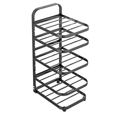 可掛式多層鍋架 25.3 x 21 x 49.5cm, 5層, 黑, 1個