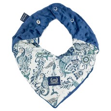 La Millou 棉質圍兜25 x 30cm 失落世界,柔軟舒適，親膚吸水，時尚造型，寶寶必備, 失落世界 藍色, 1件