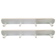 活動式隙縫掛勾 T-086 26.4x3cm, 白色, 1組