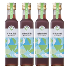 永禎 濃醇醋 青梅黑棗醋, 台灣之光國際美食得獎果醋, 零化學添加, ISO食品安全把關, 幫助消化, 營養補給, 養顏美容, 250ml, 4瓶