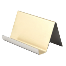 不鏽鋼商務名片架/名片座 9 x 5 x 4.5cm 金色 1個, 1格