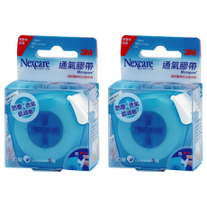 3M Nexcare 白色通氣膠帶1吋貼心即用包, 2捲