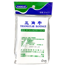 昭惠 YASCO 包紮三角巾 (未滅菌), 單色, 1個