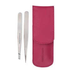 TWEEZERMAN 專業鑷子雙用組, 經典不鏽鋼, 1組