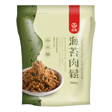 T HAM 台畜 海苔肉鬆, 24小時內屠宰溫體豬肉製成, 搭配酥脆海苔片, 500g, 1包