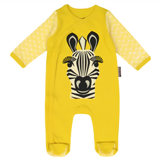 Coqenpate 乖乖睡套裝組 法國有機棉寶寶童趣連身兔裝 含同色寶寶帽