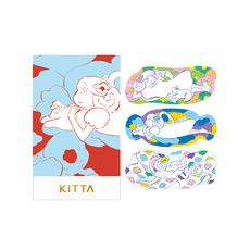 KING JIM KITTA隨身攜帶和紙膠帶 15x50mm, 小仙子 透明色, 1組