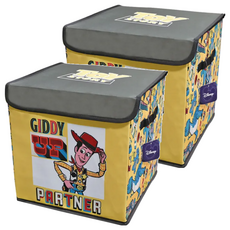 收納王妃 迪士尼方形收納箱, 復古胡迪, 2個