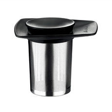 Tescoma Teo附蓋濾茶器，不鏽鋼濾茶器，3年保固, 含蓋 11 x 9 x 8.7cm 濾茶器圓柱直徑 5.5 x 高7cm, 1個