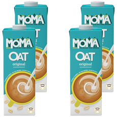 英國 MOMA 原味燕麥奶，無糖，純素，非基改, 1L, 4瓶