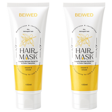 BEIWED 貝薇美學 瞬效柔絲水漾護髮膜, 深層護理 柔軟髮絲 有光澤 染燙髮適用, 150ml, 2條