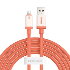 Baseus 倍思 防凍系列 USB-Lightning 2.4A 快充傳輸線, 2m, 丹霞砂岩, 1條