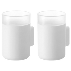 電動牙刷架 白色 ABS+PS材質 尺寸 7 x 4.4 x 3.8CM, 2組