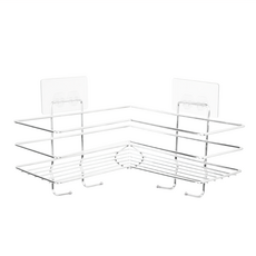 Green Bell 綠貝 304無痕L型轉角架 - 超強承重, 免釘免鑽, 不殘膠不傷牆面, 可水洗重複貼, 單一顏色, 1個