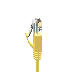 POLYWELL 寶利威爾 CAT6扁線 高速網路線 1Gbps RJ45 PW15-W59-A305, 3m, 黃色, 1個