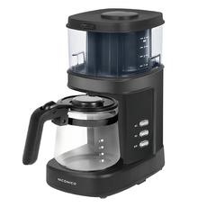 NICONICO 全自動研磨咖啡機 黑色 一鍵操作 可拆卸水箱 防滴漏設計, NI-CM811