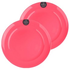 inomata日本塑膠果盤 輕巧耐用 方便清洗 多功能用途 為餐桌增添色彩, 粉紅, 2個