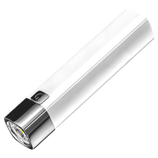 小麥購物 便攜手電筒 Y045USB 簡約白基礎款 55g, 2個