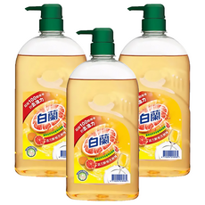 白蘭 活力鮮柚洗碗精, 1kg, 3瓶