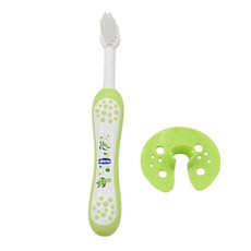 chicco 寶貝階段學習牙刷組, Green, 1份, 1組