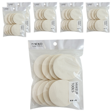 MEKO 粉底海綿, 中型8入, 直徑約7.5cm, Z-043, 6包