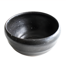 SAWATOUKI 佐和陶瓷 黑樂土物4缽 日本製 10.8 x 6cm 240ml, 黑色, 1個