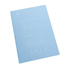 conifer 綠的事務 2025年 25K日日好軟背精裝方格週誌, 自由藍, 15 x 21.5 x 1.3cm, 1本