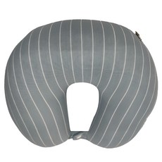 LAMINA 樂米娜 風格條紋兩用午安枕/頸枕, 藍